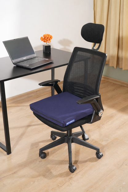 [ORTOPEDİO] Oturma Minderi Ofis Tekerlekli uyumlu  Sandalye Bahçe Mobilyası Minderi Kare Visco Ortopedik Minder