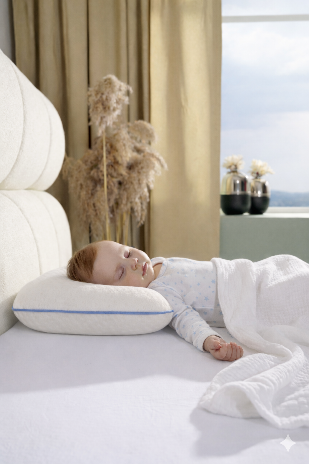 [ORTOPEDİO] Çocuk Ortopedik Visco Yastık 38x26-8 cm | 1-10 Yaş Uyumlu