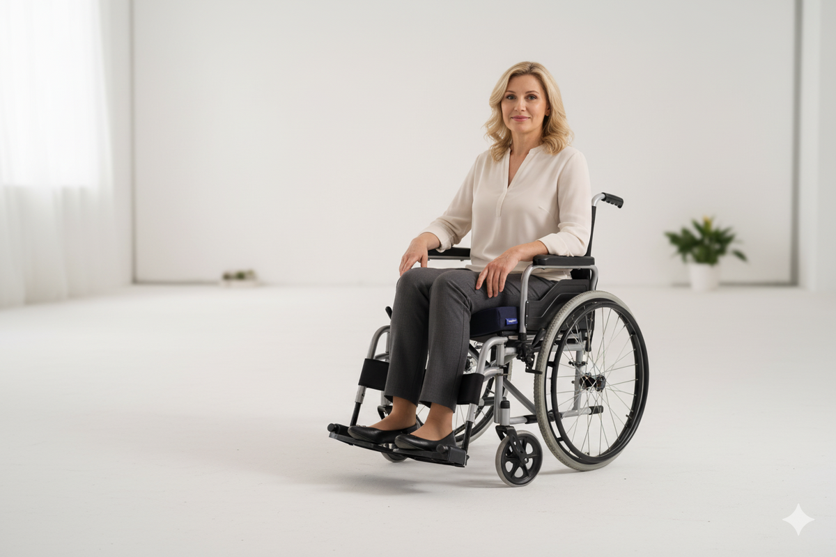 [ORTOPEDİO] Oturma Minderi Ofis Tekerlekli uyumlu  Sandalye Bahçe Mobilyası Minderi Kare Visco Ortopedik Minder