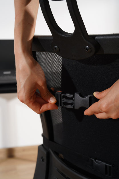 [ORTOPEDİO] Anatomik Ortopedik Visco Bel Destek Yastığı Kilitli Sabitleme Lastiği, Ofis, Araba